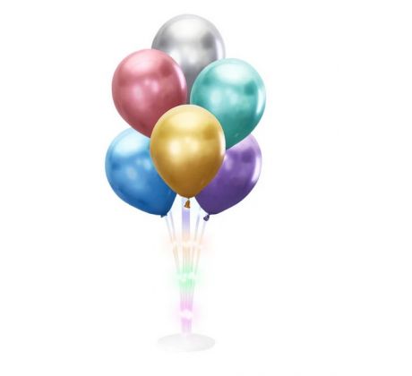 Balónová kytica - LED stojan na 7 balónov