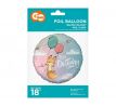 Fóliový balón Happy Birthday - Líštička 46 cm