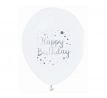 Latexové balóny 30 cm s potlačou Happy Birthday 5 ks