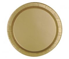 Papierové taniere 18 cm zlaté 16 ks ECO