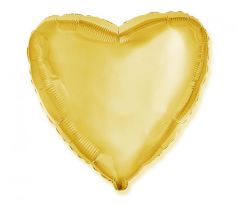 Balón fóliový MINI srdce zlaté 22 cm