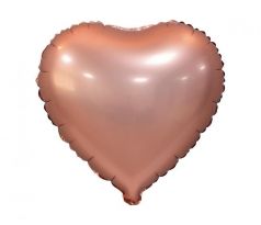 Balón fóliový srdce zlatoružové 46 cm