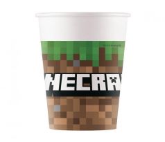 Papierové poháre Minecraft 8 ks