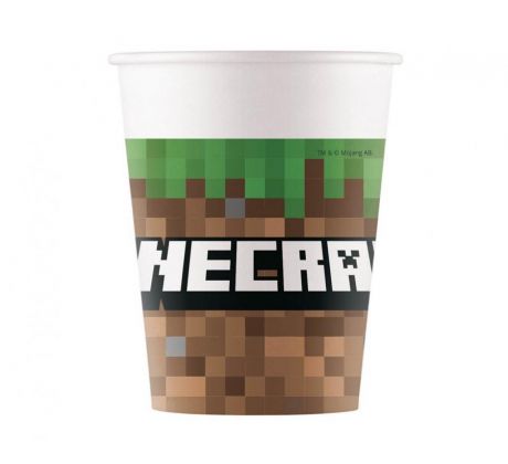 Papierové poháre Minecraft 8 ks