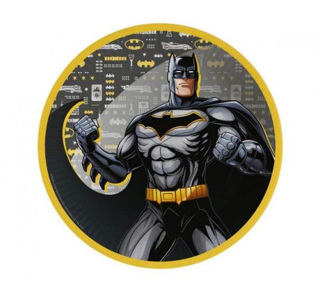 Papierové taniere Batman 23 cm 8 ks/bal. ECO